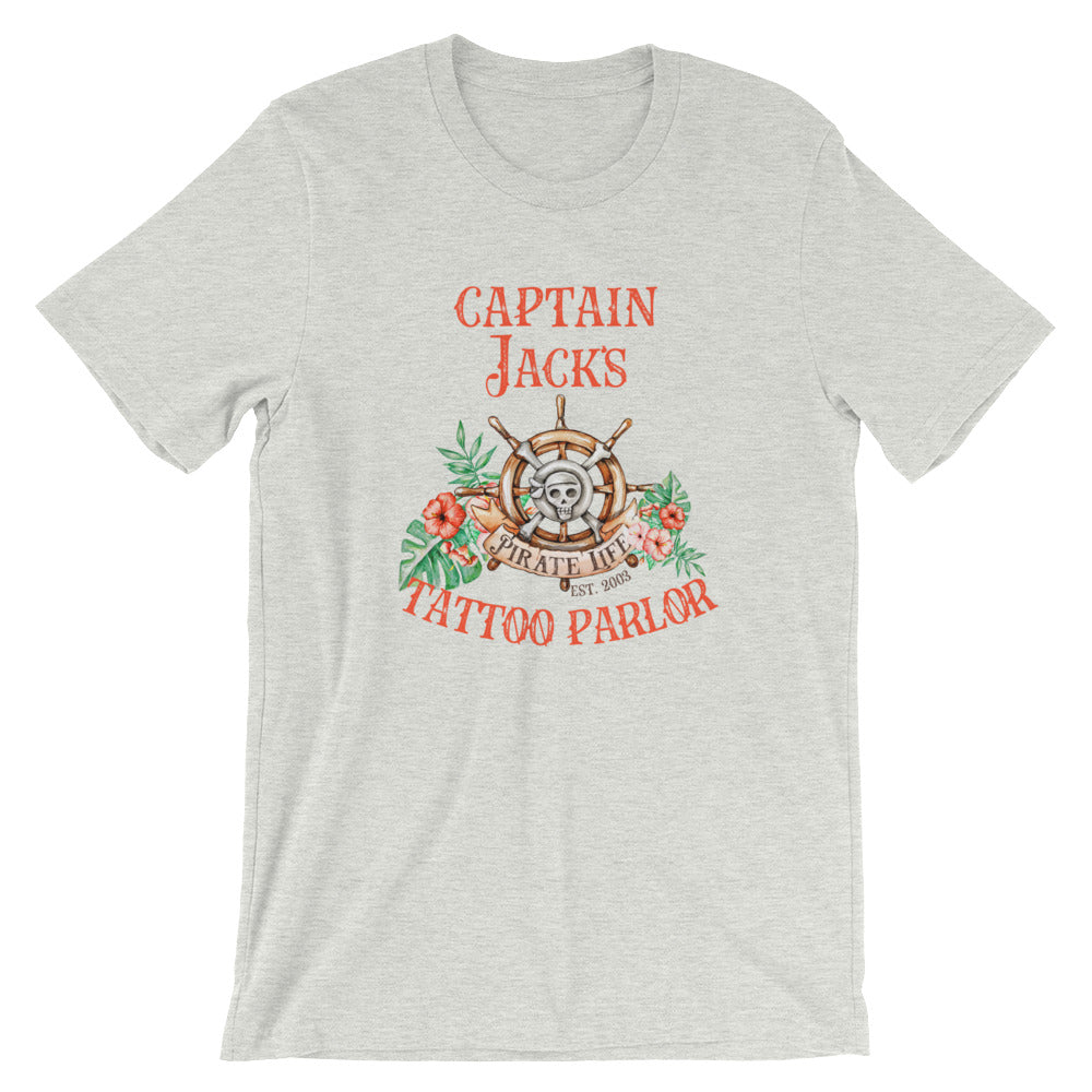 Captain Jack’s Tattoo Parlor T-Shirt (Unisex) - Travel Suppliers Plus