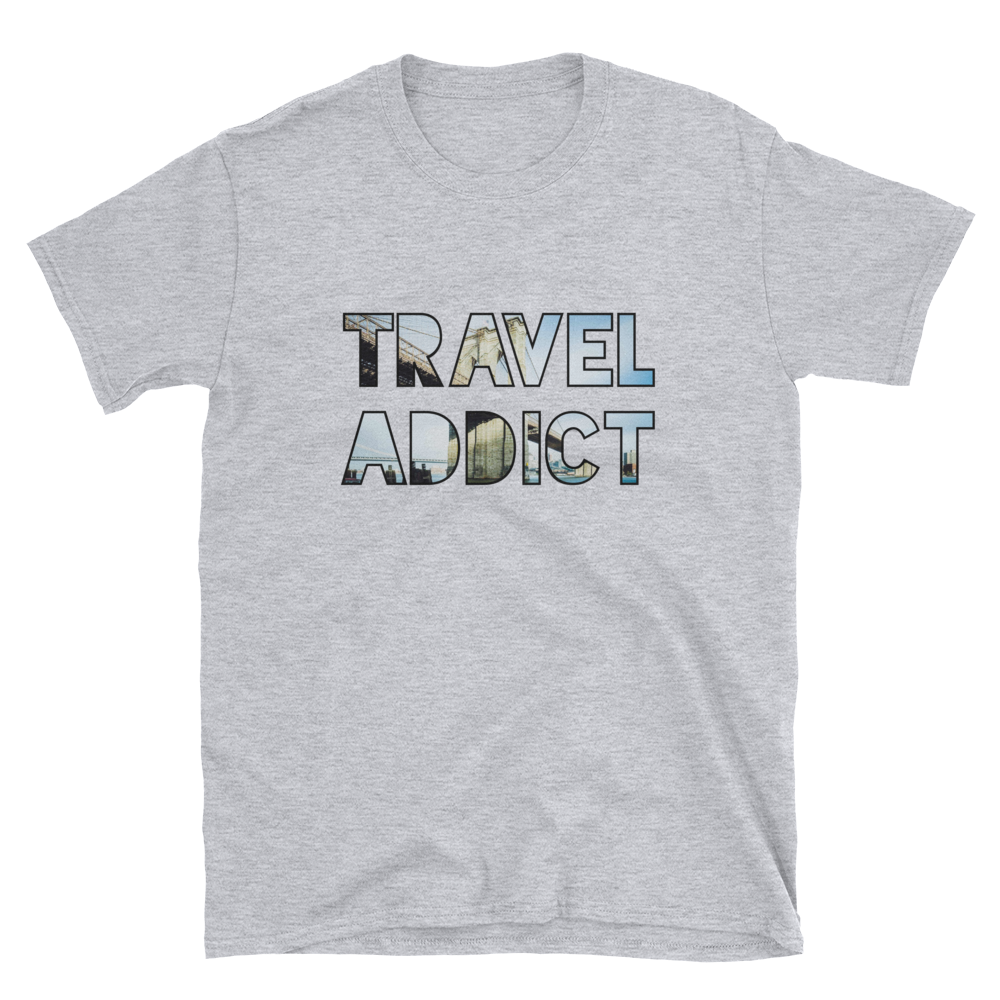 Brooklyn Bridge / NYC / Travel Addict T-Shirt - Travel Suppliers Plus